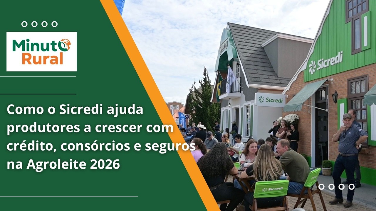Como o Sicredi ajuda produtores a crescer com crédito, consórcios e seguros na Agroleite 2026