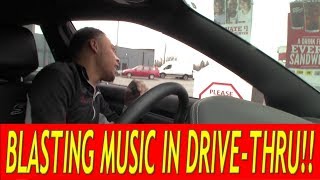 BLASTING OLD TOWN ROAD BY LIL NAS X IN THE DRIVE THRU PRANK!!   BLASTING MUSIC IN DRIVE-THRU PRANK