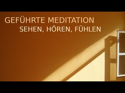 Geführte Meditation - Sehen, Hören, Fühlen (25.08.2021)