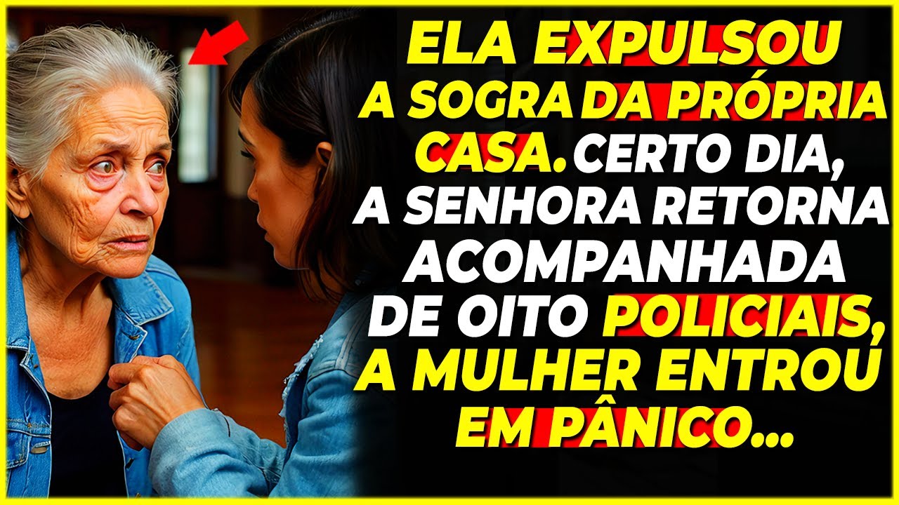 QUANDO VIU ELA RETORNANDO COM 8 POLICIAIS, ENTROU EM DESESPERO...