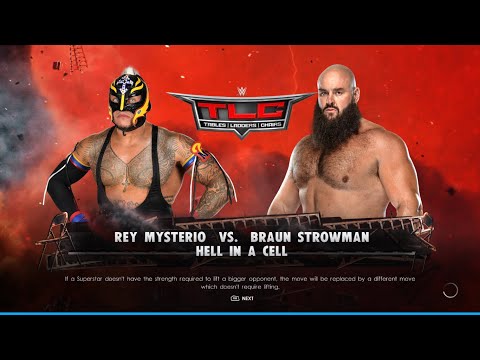 WWE 2K22 My First Ever Gameplay| rey mysterio vs braun strowman match| WWE 2K22 Gameplay