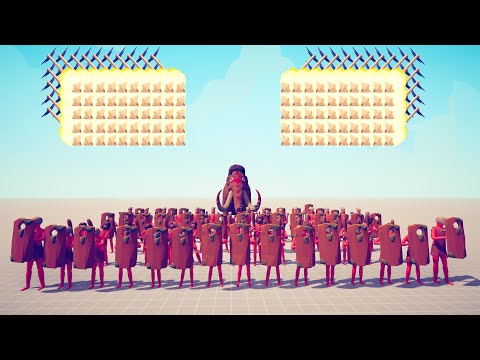 TRIBAL ARMY vs 3x EVERY GOD - Totally Accurate Battle Simulator TABS