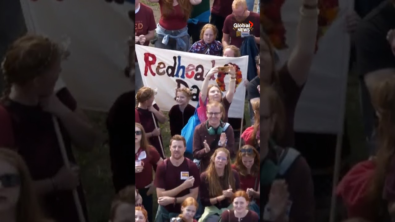 Video: Redheads from dozens of countries gather in Tilburg for annual Redhead Days festival