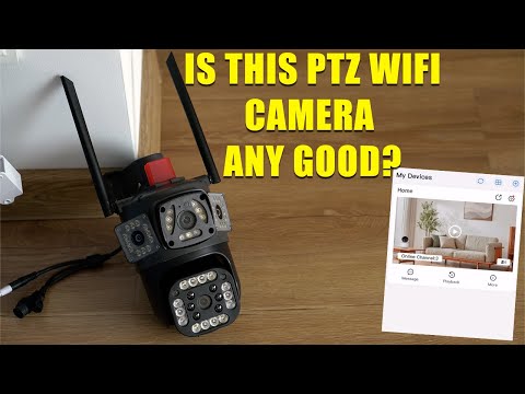 HD 16MP 8k PTZ WiFi 6k 12 MP Three Lens Screen Camera Review - Is This Surveillance Camera Any Good?