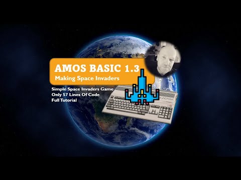 AMOS Basic - Space Invaders - 57 Lines of Code