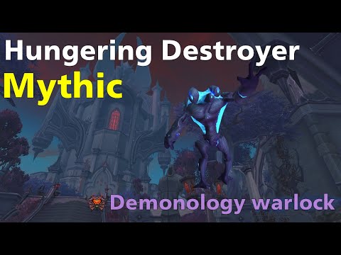 Mythic Hungering Destroyer | Raid Castle Nathria | Demonology Warlock POV | WoW Shadowlands 9.0.5