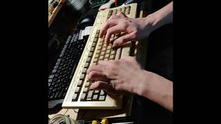 [NEC white oval] Shimadzu keyboard typing test