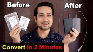 How to convert any Internal Hard Disk to External Hard Disk (in Just 899 Rupees) | Hindi