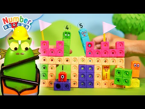 Blockzee Builds a Castle 🏰 Comparing Number | Colourful maths and Toy Play for kids | Numberblocks - Kingdom Kids Zone, Little Learners - Numberblocks