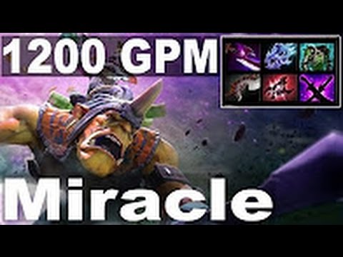 Miracle  6 87 Patch Alchemist 1200 GPM   9000MMR EU Dota 2
