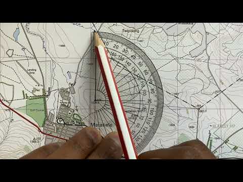 Geography Mapwork: True bearing and Magnetic bearing.