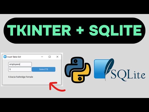 Customtkinter And Sqlite With Python Lesson 4 Select Table