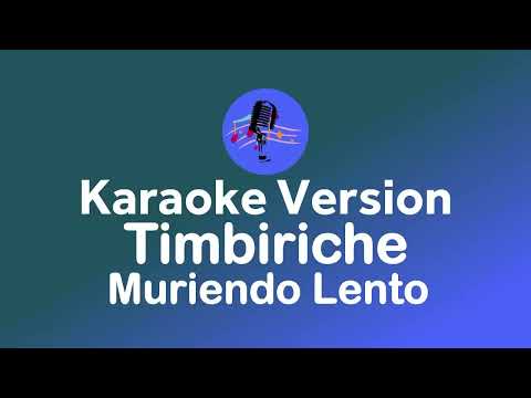 Muriendo Lento - Pistas De Timbiriche