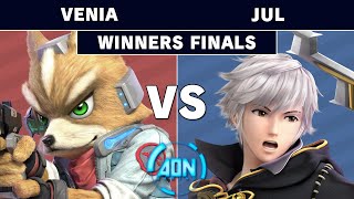 AON Ultimate 57 - Venia (Fox) vs Jul (Robin) Winners Finals - Smash Ultimate