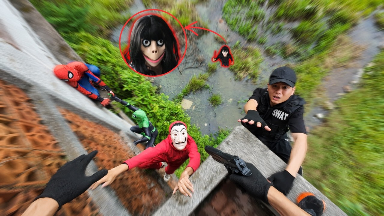 Team Spider-Man and Police Rescue a Villain from Demonic Serbian Dancing Lady ( Action POV )