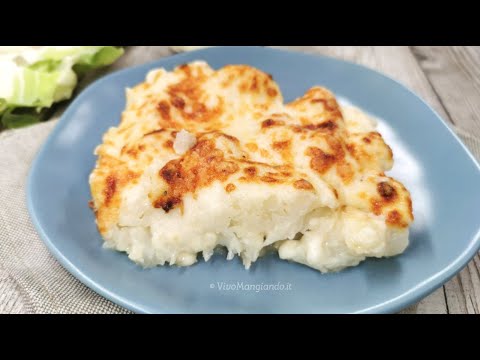 Cavolfiore gratinato con besciamella