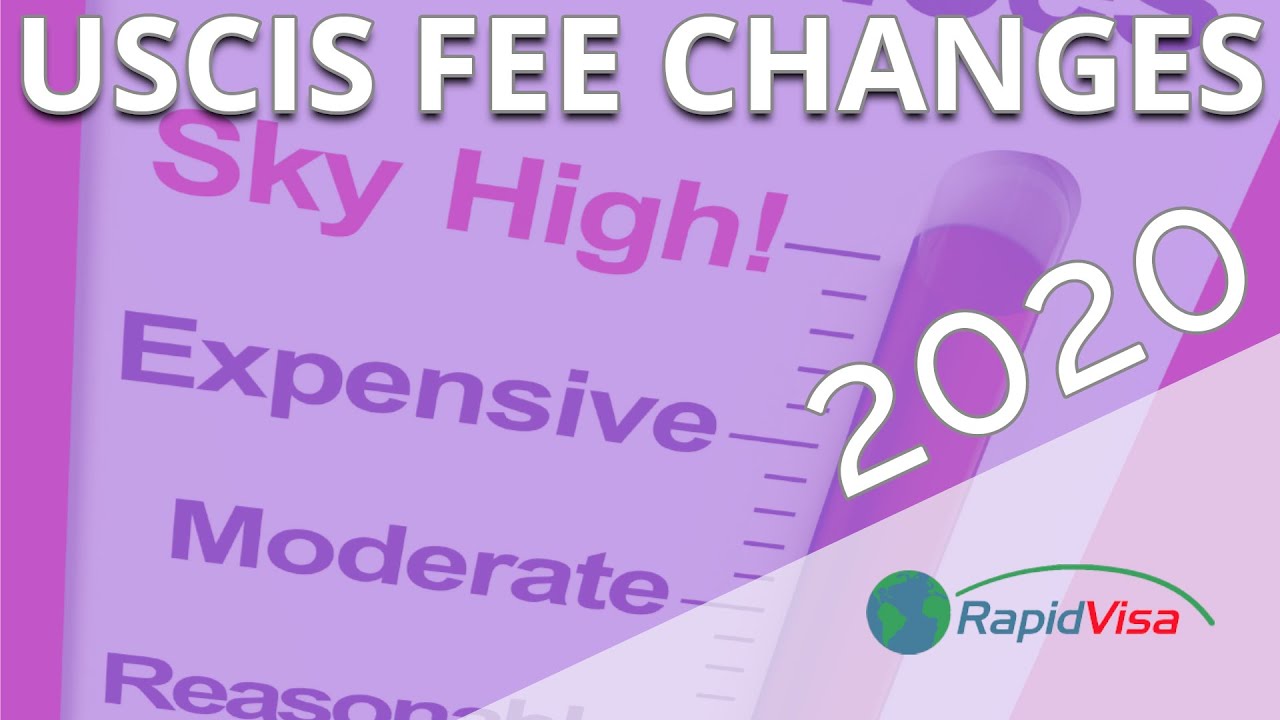 USCIS Fees Changing in 2020!