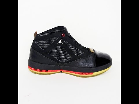 Vintage 2001 Air Jordan Boys 16 OG GS Bred Sneakers Size 5.5Y 38 Basketball Shoe #y2k #jordan