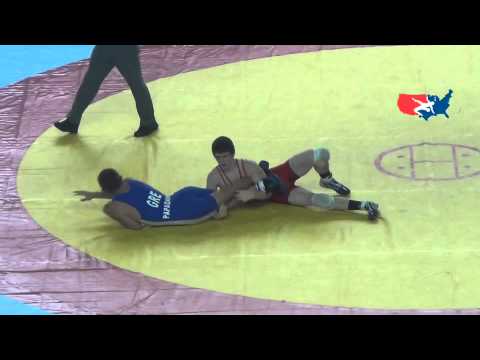 Cadet World FS - Fausz (USA) tech. fall Papadakis (GRE), 58 kg