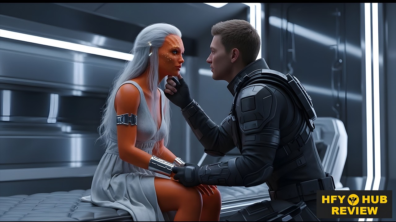 The Cyborg Queen Wept Beneath Alien Stars – Until a Human Whispered Hope