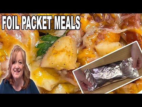 Sausage and Potato FOIL PACKETS, Summer Grill or Oven Foil Packet Recipe
