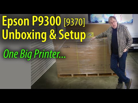 Epson P9300 [P9370] 44"-Drucker: Auspacken & Einrichten – warum Sie 5 Personen benötigen