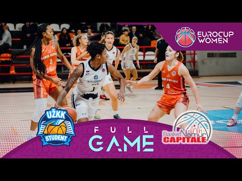 Regular Season | UZKK Student v Basket Namur Capitale | Full Basketball Game | EuroCup Women 2025-26