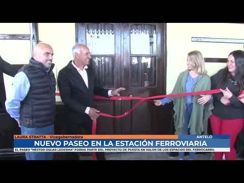 Laura Stratta - Inauguran nuevo paseo en la estación ferroviaria en Antelo