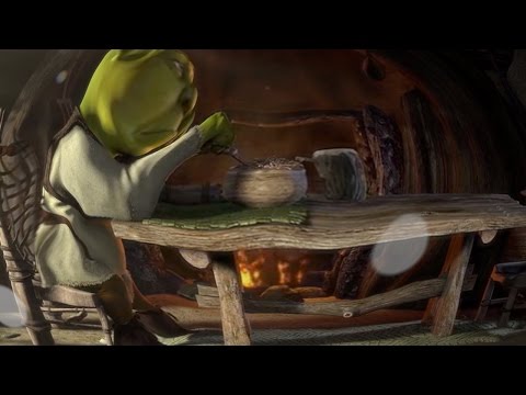 Shrek at 10000% Speed but the "Hallelujah" scene is Normal Speed and Reversed Video