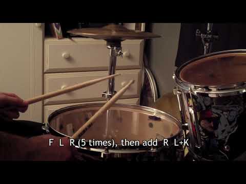 16th Note Drum Fill Flam