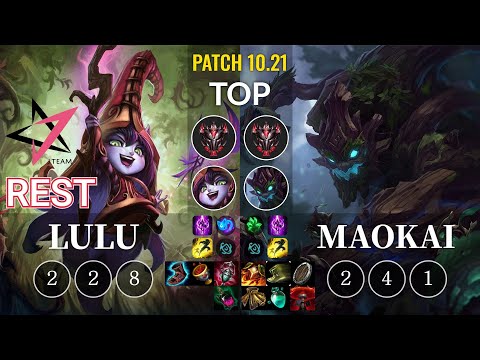 JT Rest Lulu vs Maokai Top - KR Patch 10.21