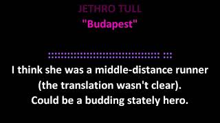 Jethro Tull - Budapest