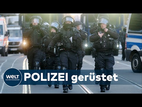 QUERDENKER-DEMO ABGESAGT: Polizei-Großeinsatz wegen Kundgebungen in Leipzig