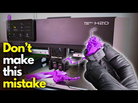 I nearly broke the NEW Bambu Lab H2D printer.  What you should know before you buy one - Full Review