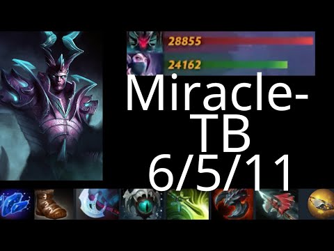 Miracle- Terrorblade vs Slark, Void, Clockwerk, TA, Razor - dota2