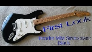 Video thumbnail for A Look at the Fender MIM Made in Mexico Stratocaster "Black" by JandW Music