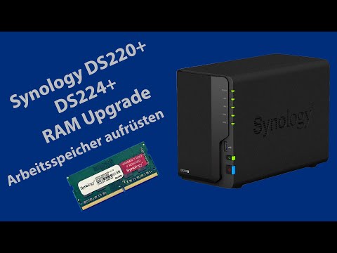 Speichererweiterung einbauen beim Synology NAS -  DS220+ oder DS224+