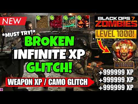 *DO ASAP!* BO7 SOLO INFINITE XP GLITCH! FAST LEVEL 1000 + EASY WEAPON XP & CAMO FARM | BO7 ZOMBIES