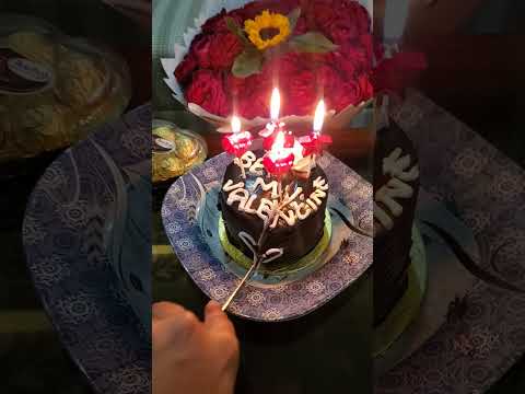 Happy Valentines Day to me & my husband #shortsfeed #couplegoals  #shorts #valentinesday #cake #reel