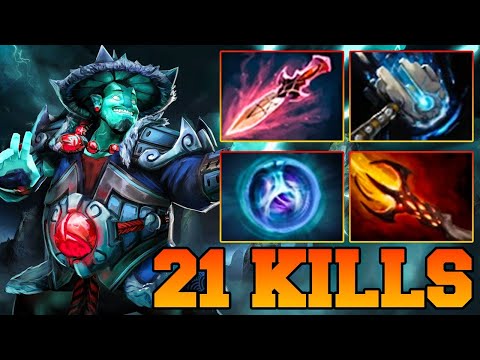 21 Kills Storm Spirit Dota 2 Pro Gameplay Guide Item Build Highlights Skills Mid Patch - 7.36