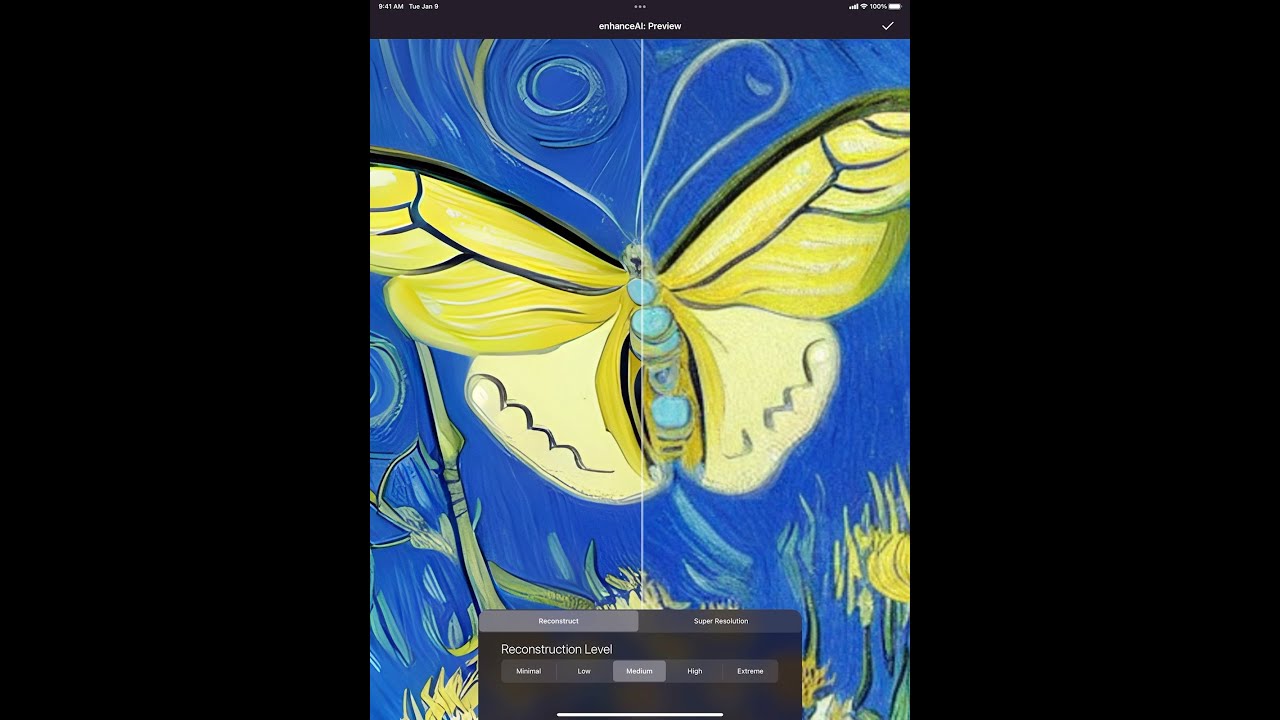 enhanceAI Image Reconstruction Preview