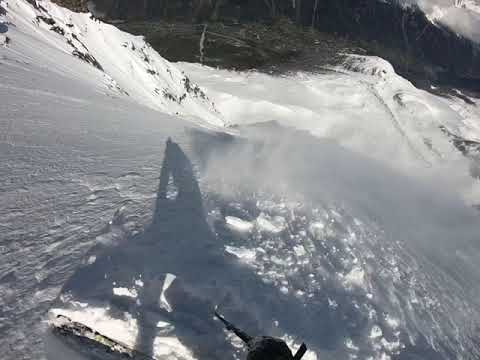 Aiguille du Midi - voie Mallory Porter à ski