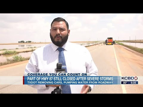 TxDOT expected to reopen part of HWY 87 after severe flooding
