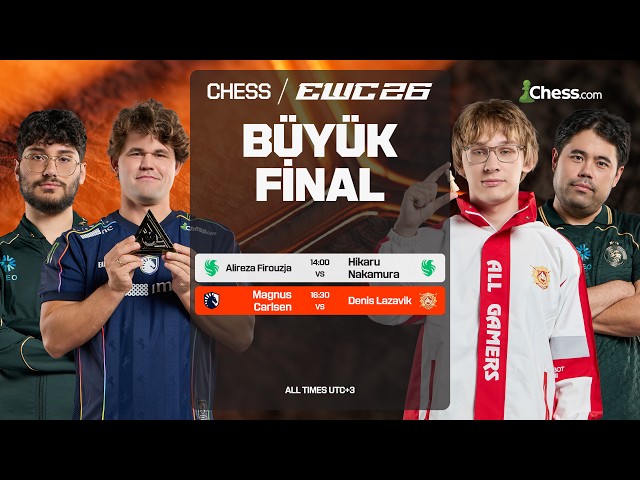EWC 2026 - Chess - BÜYÜK FİNAL - Carlsen vs Lazavik
