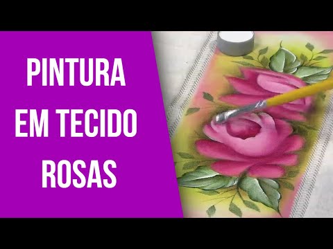 Mulher.com 15/03/2013 Luciano Menezes - Pintura em tecido rosas  parte 1