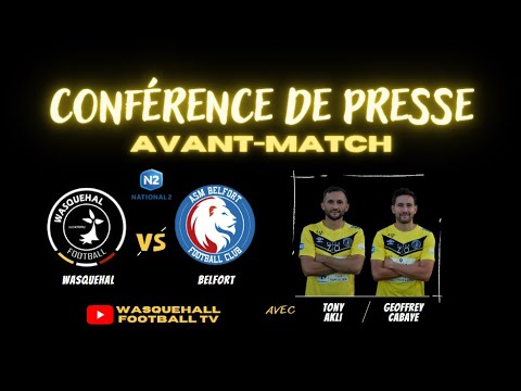 🎙️ La conférence de presse d'avant-match avec T.Akli et G.Cabaye !