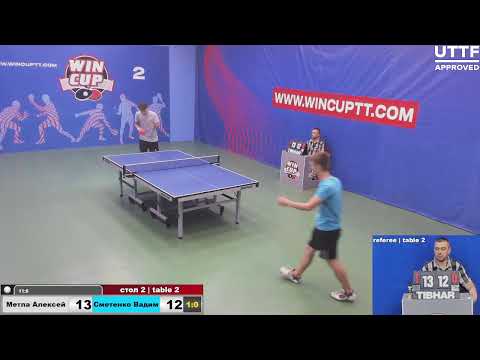 Метла Алексей 3-0 Сметенко Вадим Турнир Восток 4  WIN CUP 20.08.2021. Прямой эфир Зал 2.