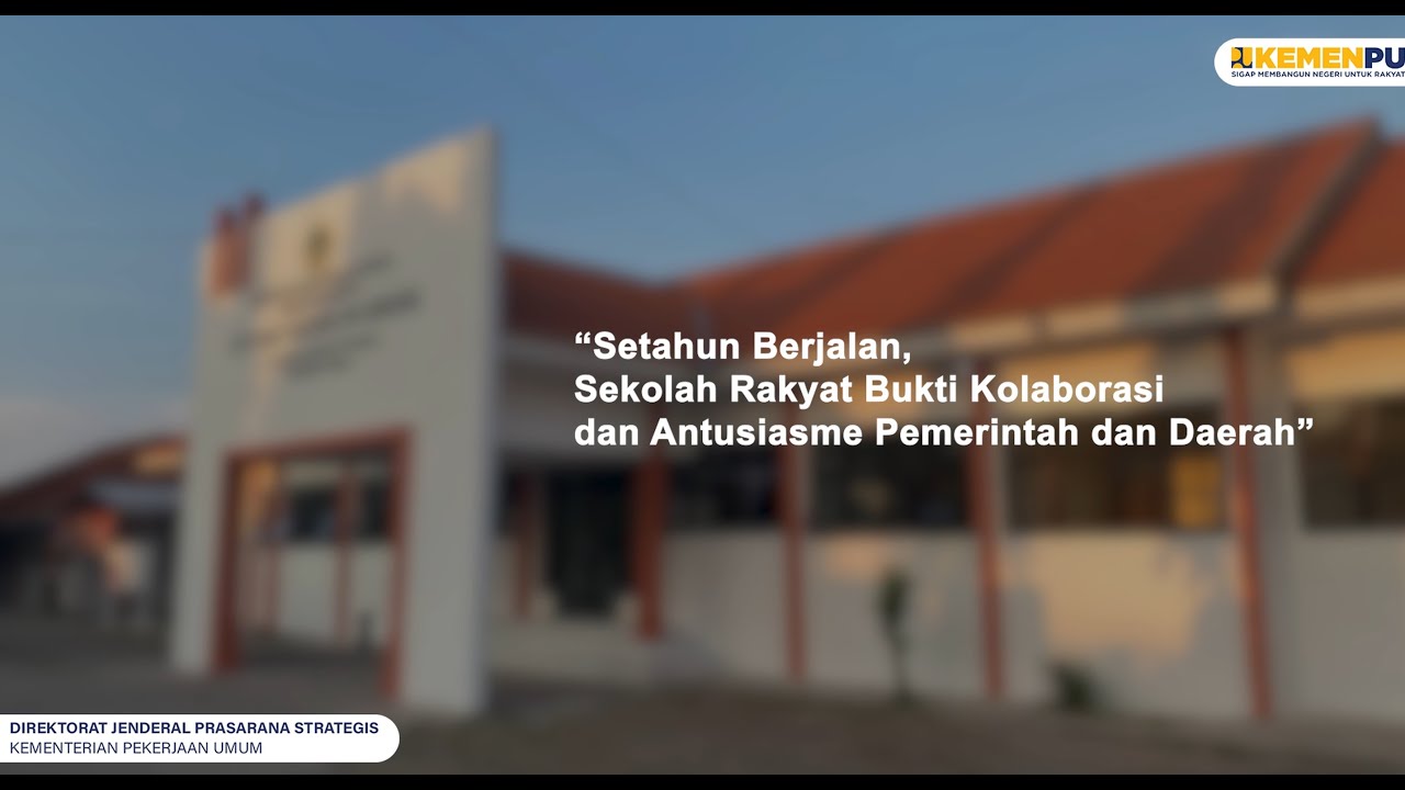 setahun berjalan sekolah rakyat bukti kolaborasi pemerintah dan daerah