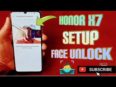 Honor X7 How to Setup Face Unlock Lockscreen Security|Facial Recognition|Password Biometrics