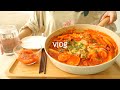 Vlog: Cooking on weekend | Egg toast | Korean Spicy Rice cake | Tteokbokki | Dumplings